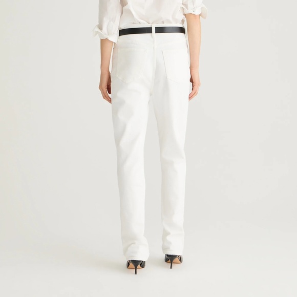 New JCREW Size 25 Classic Straight Jean in White - $148 BX975 - Picture 3 of 7